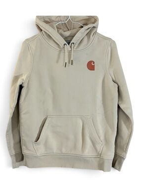 Carhartt Cream Relaxed Fit Hoodie Sweatshirt